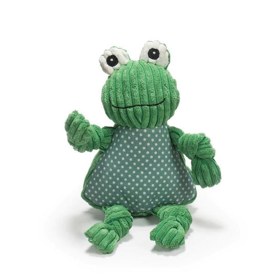 HuggleHounds Knottie Frog Dog Toy