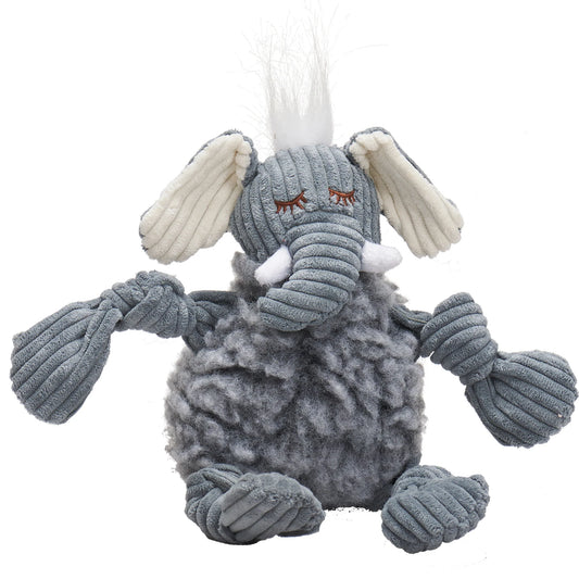 HuggleHounds Knottie Elephant Dog Toy