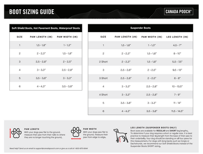 Canada Pooch Suspender Boots