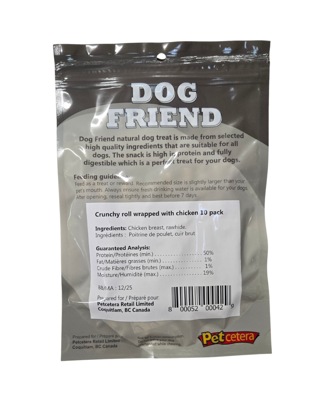 Human-Grade Chicken Breast with Organic Rawhide